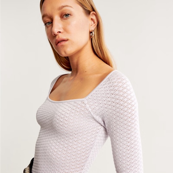 Abercrombie Pointelle Square Bodysuit - Picture 3 of 3